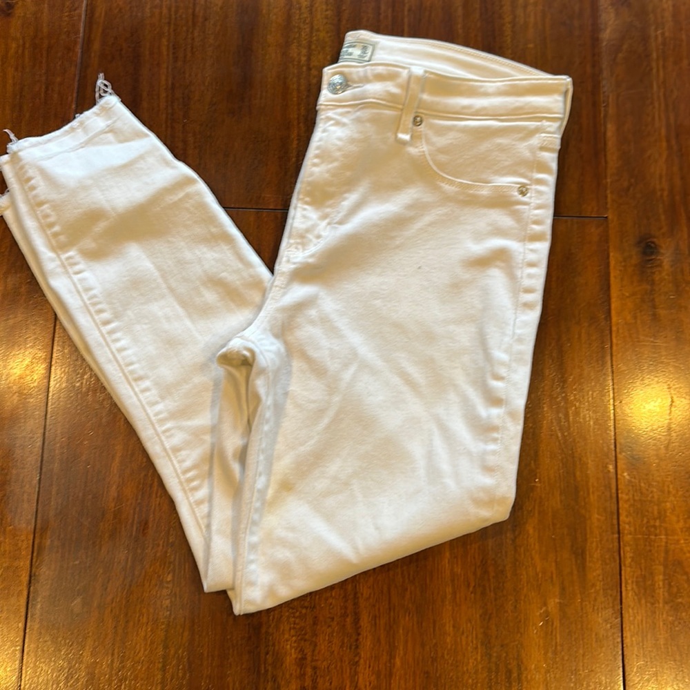 A&F White Jeans